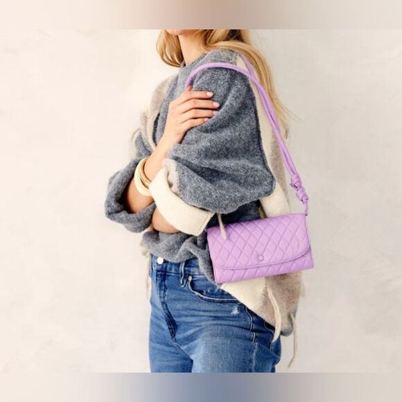 Vera Bradley Wildwood Wallet Crossbody in Purple Rhapsody Premium Cotton NWOT - Picture 4 of 5